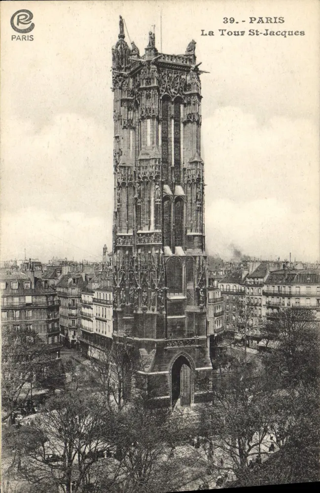 Paris — A Torre St-Jacques — Paris - Frente