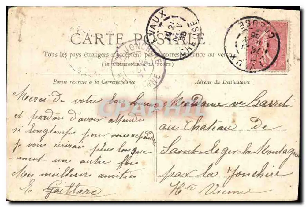 Les Invalides — Paris — Coleção Petit Journal - Verso
