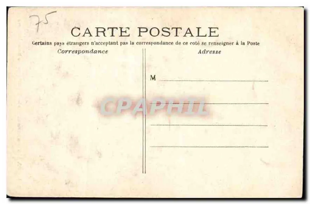 Paris - Montmartre - Basilika des Heiligen Herzens — C.M. n°224 - Rückseite