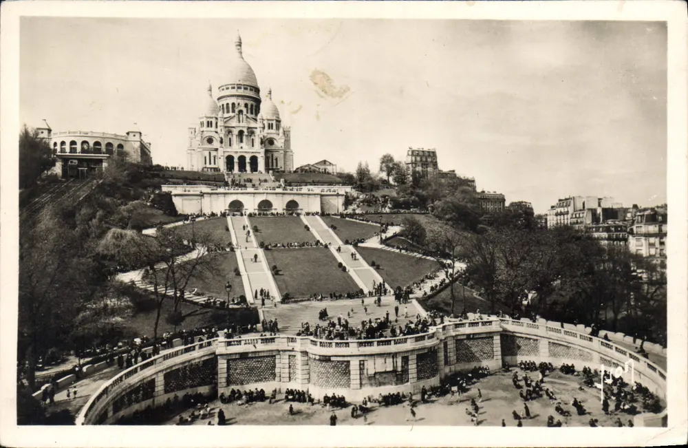 Paris — Basilika des Heiligen Herzens und monumentale Treppe — Éditions Marcel, n° B.117 - Vorderseite
