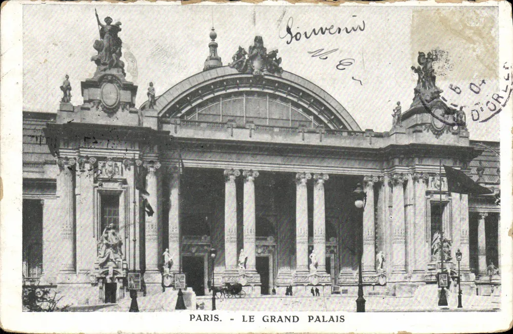 Paris - O Grande Palácio — editor P. Seinsin & Cie, número de série não visível - Frente