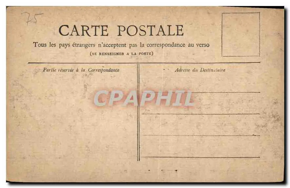 PARIS — O Pequeno Palácio — Coleção Petit Journal - Verso