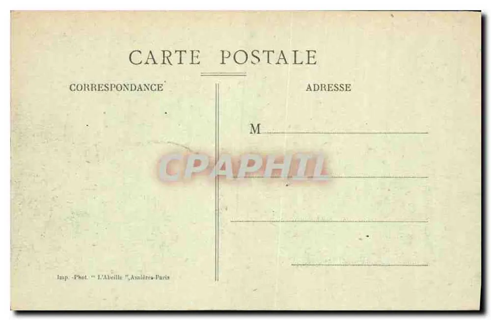 PARIS — Champs-Élysées — O Pequeno Palácio — L'abeille, Asnières, n°125 - Verso