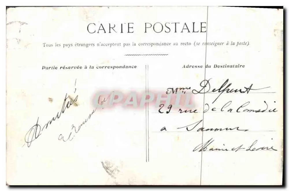 Paris — O Grande Palácio — editor não visível - Verso