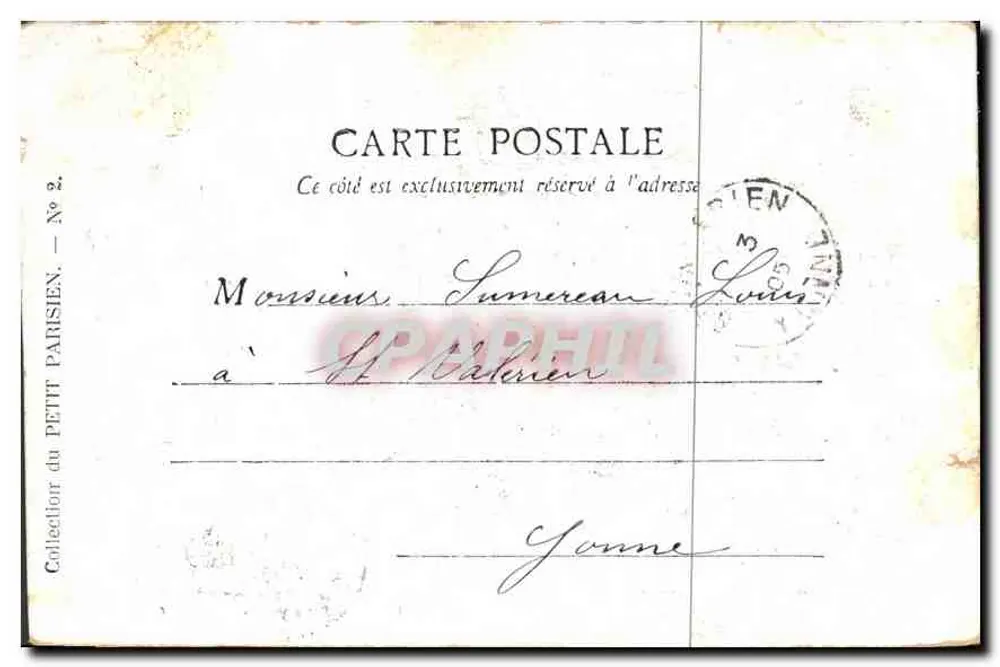 Paris — Grand Palais, Haupteingang (Champs-Élysées) — Sammlung von Le Petit Parisien, Nr. 2 - Rückseite