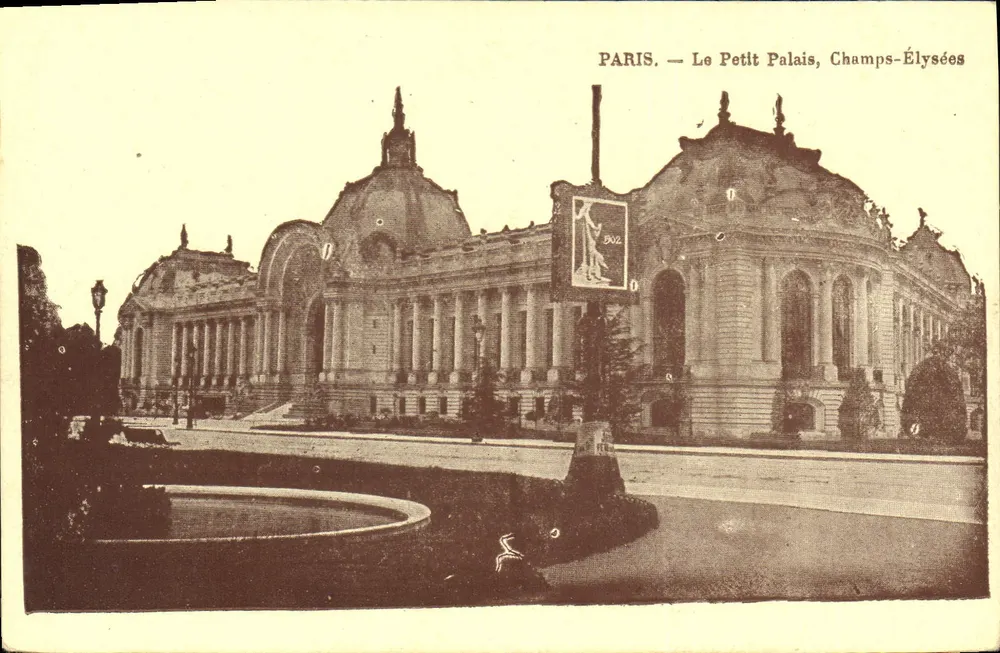 Paryż — Mały Pałac, Champs-Élysées — wydawca nieznany, nr seryjny 502 - Awers