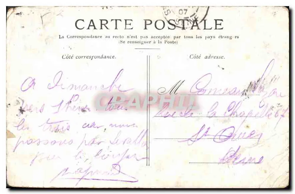 PARIS — Le Petit-Palais, Champs-Élysées — éditeur non visible, n° de série non lisible - Verso