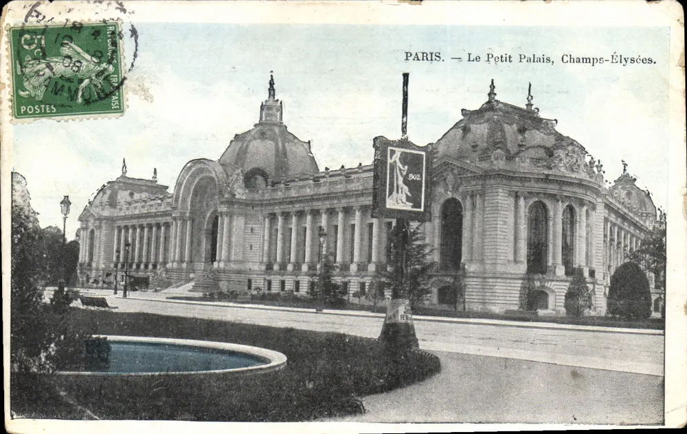 PARIS — O Pequeno Palácio, Champs-Élysées — editor desconhecido, número de série não visível - Frente