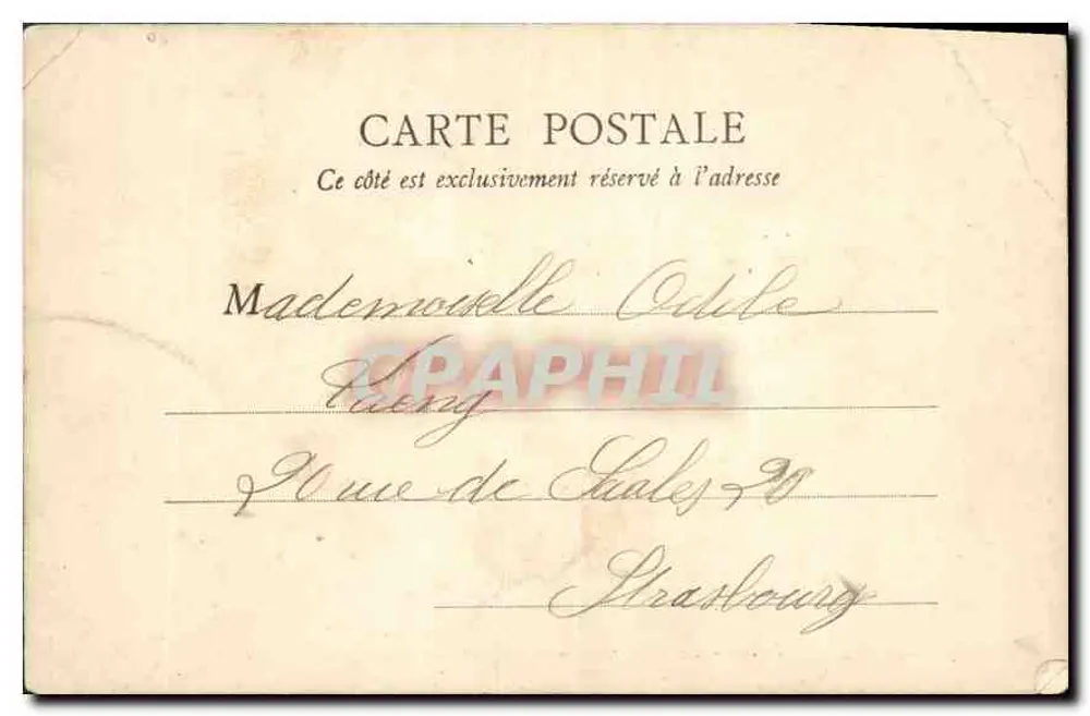 Parijs - Parc Monceau - Monument van Maupassant — E.R., Parijs, n°84 - Achterkant