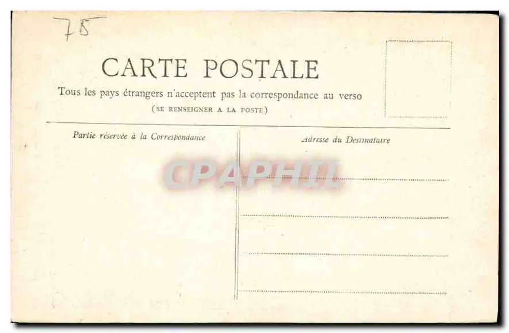 Paris — A Vista do Panthéon — Coleção Petit Journal - Verso