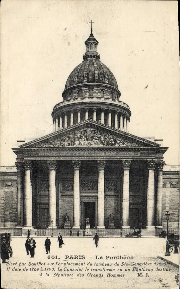 PARIS — O Panteão — M. J. 601 - Frente