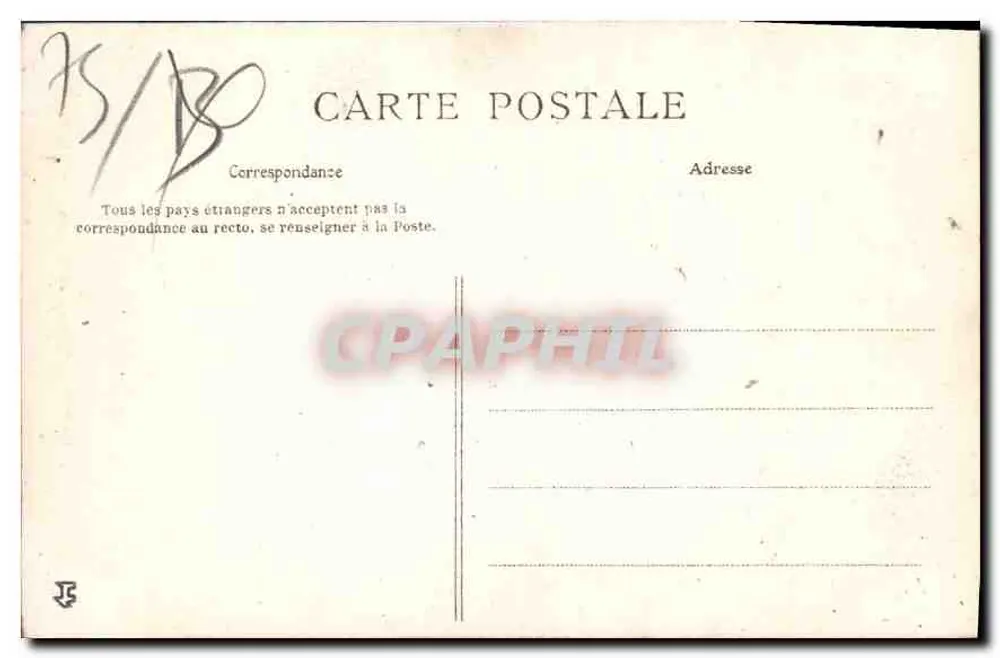 PARIS — Ópera — A Loggia — C. L. C. — n° 739 - Verso
