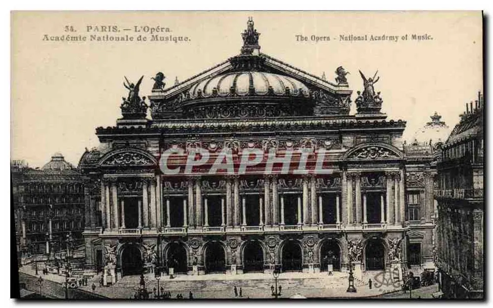 Paris — Das Opernhaus. Nationale Akademie der Musik — unbekannter Verlag, Nr. 58 - Vorderseite