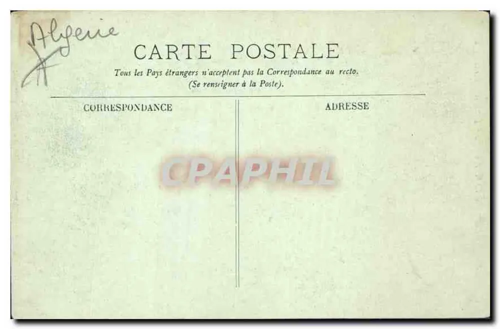 Argélia — As Gorges da Chiffa — LL. n° 238 - Verso