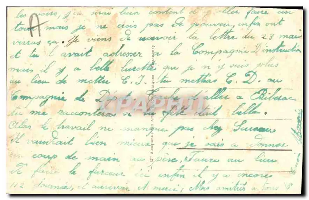 कॉन्स्टेंटीन - रूमेल और शहर — पुराना पोस्टकार्ड नंबर 173, एडिटर सी.जी. - पीछे