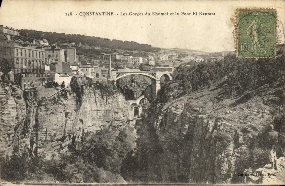 Constantine - Die Schluchten des Rhumel und die Brücke El Kantara — Ideal Collection P.S. Nr. 148 - Vorderseite