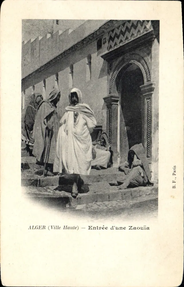 ALGER (Oberstadt) — Eingang einer Zaouïa — B.F., Paris - Vorderseite