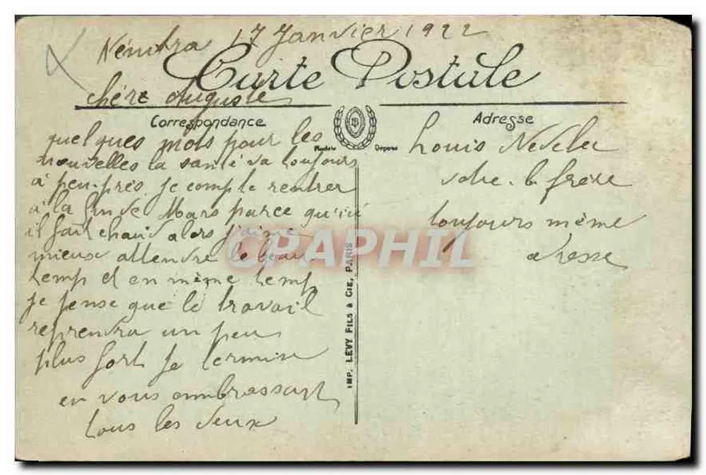 Cenas e Tipos — A Grande Oração (1ª fase) — LL. — N° 6163 - Verso