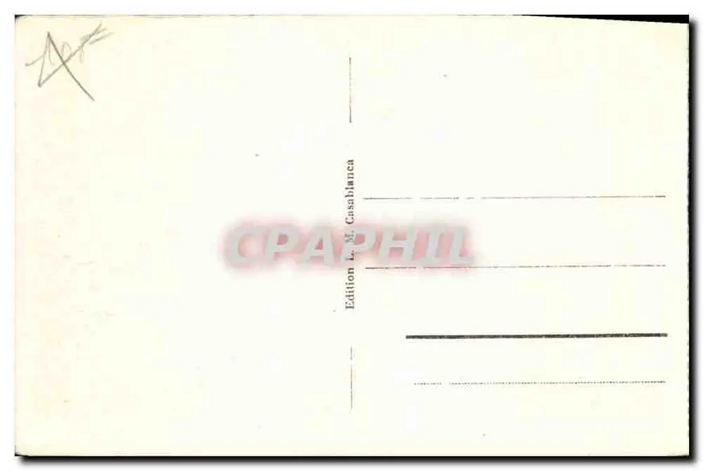 Camelos e Carregadores — Série 1419 — Edição L. M. Casablanca - Verso