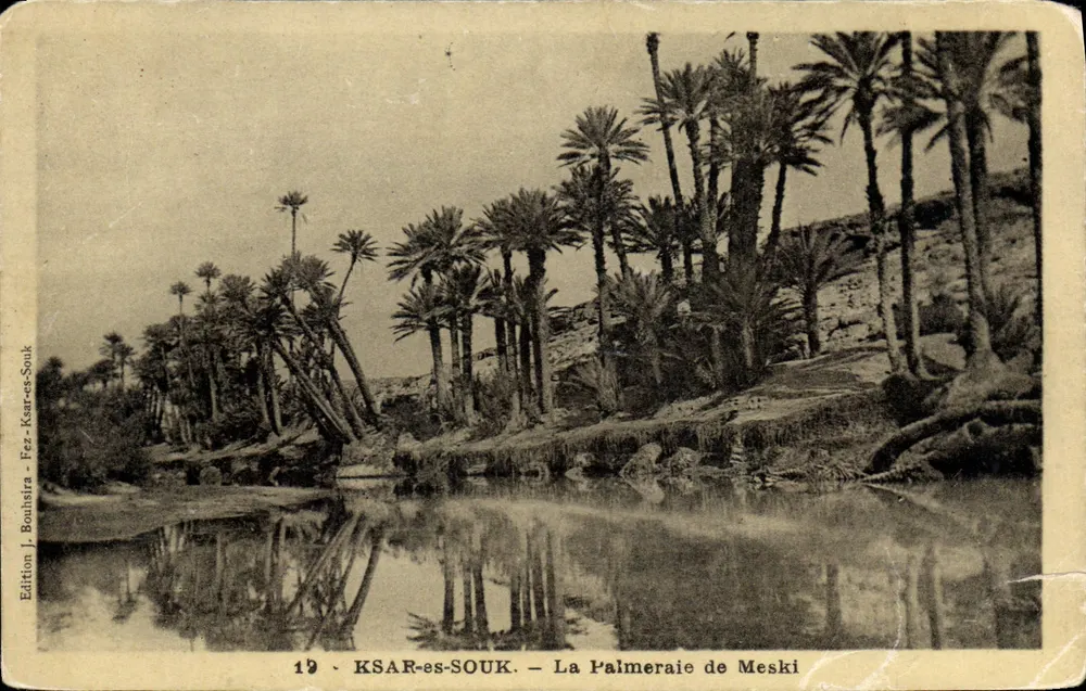 KSAR-es-SOUK — A Palmeraie de Meski — Edição J. Bouhisira - Frente