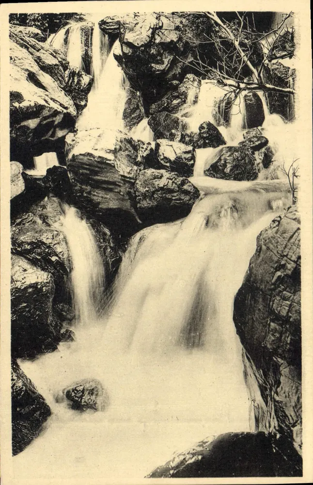 Chiffa Schluchten — Wasserfälle des Bachs der Affen — Lévy & Neurdein, Blida - Vorderseite