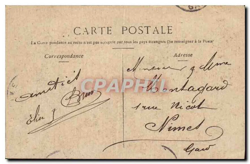 Paris - Arco do Triunfo — editor desconhecido, número de série não visível - Verso