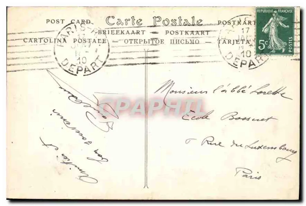 Paris — Arc de Triomphe, « la Résistance », Gruppe Étex — ND Phot. - Rückseite