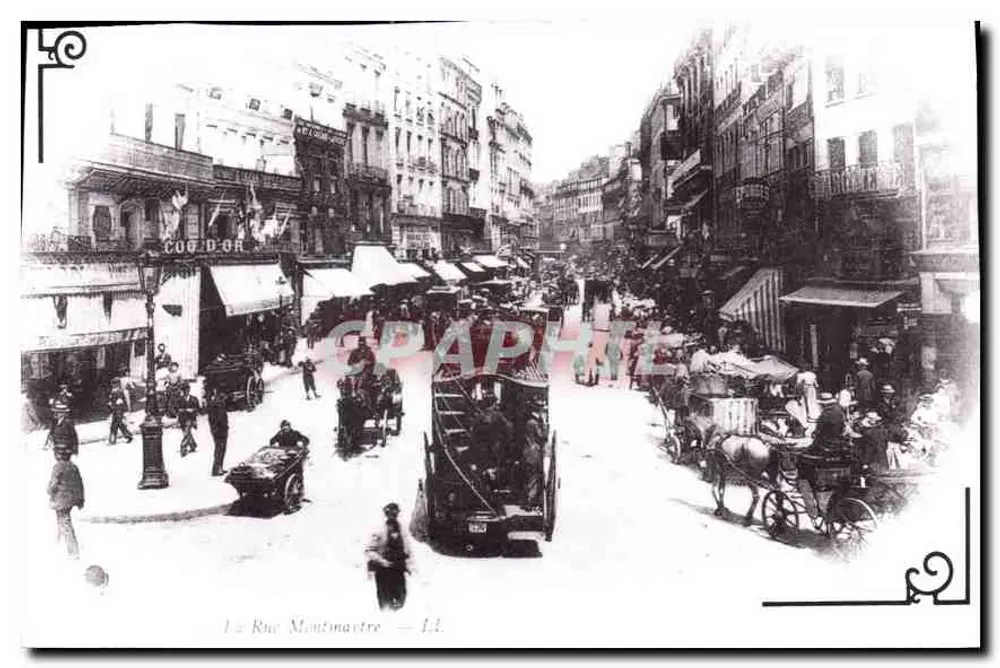 A Rue Montmartre — Paris — edições A. Verrance - Frente