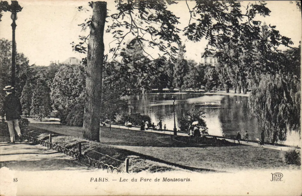 Paris — Lago do Parc de Montsouris — JND Phot. - Frente