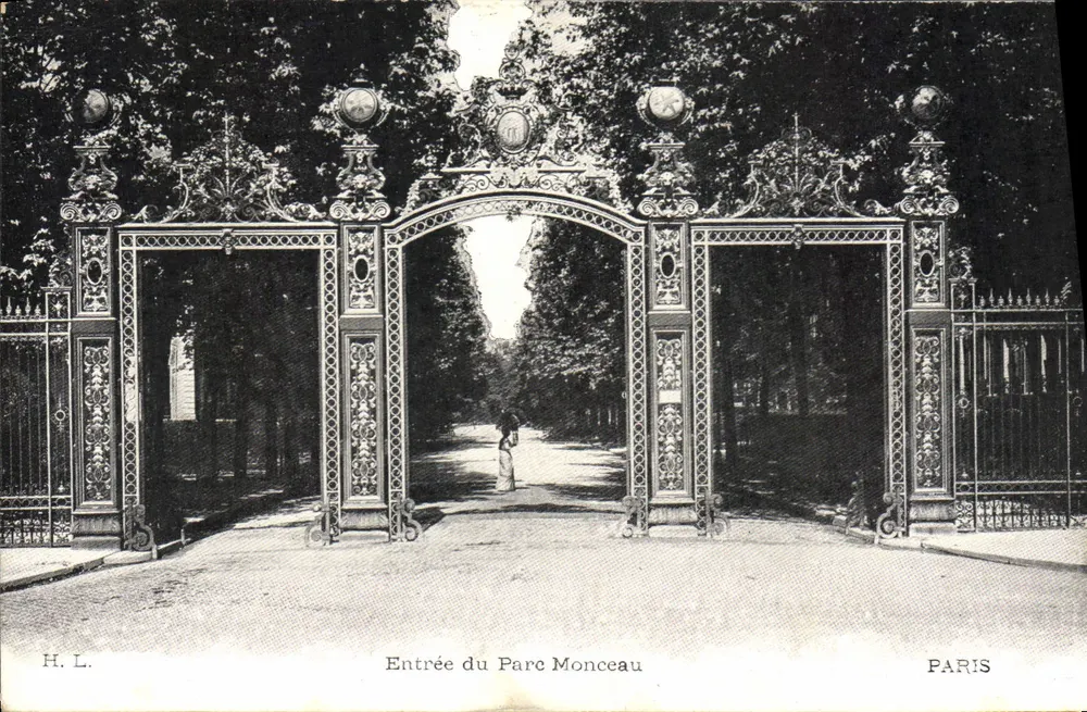 Entrada do Parc Monceau — Paris — H. L. - Frente