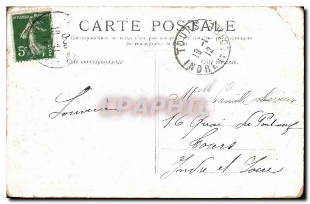 Paris — Le Pont au Change — éditeur anonyme - Verso