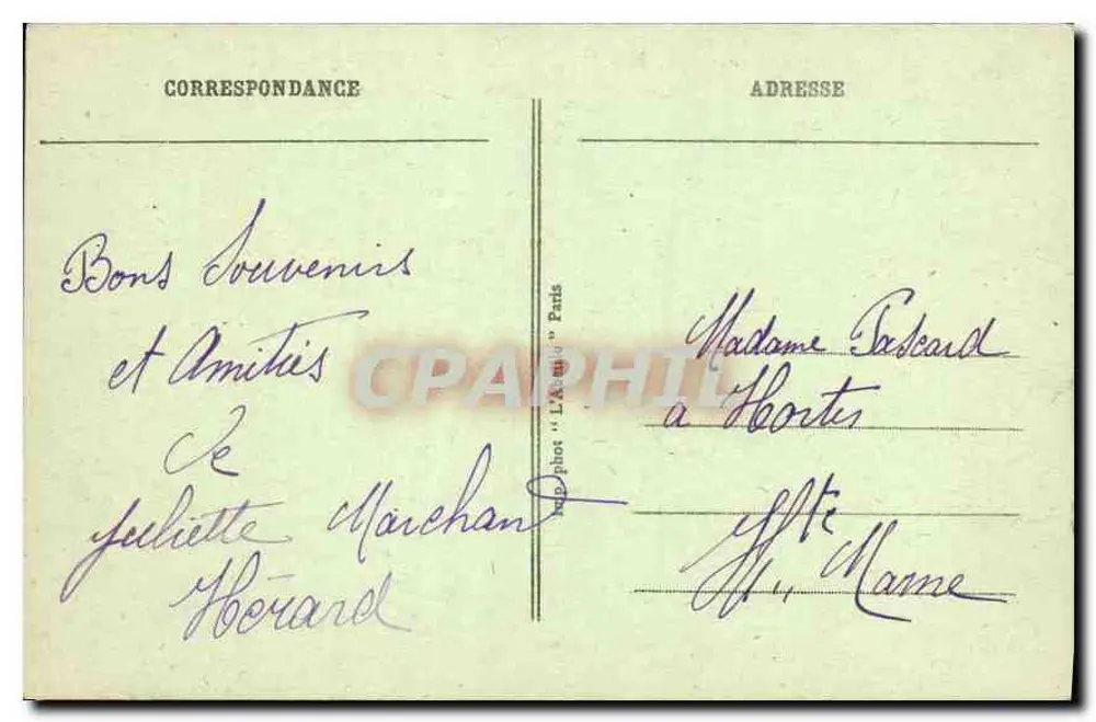 Palácio do Luxembourg — Paris — L'ABERLE, n°98 - Verso