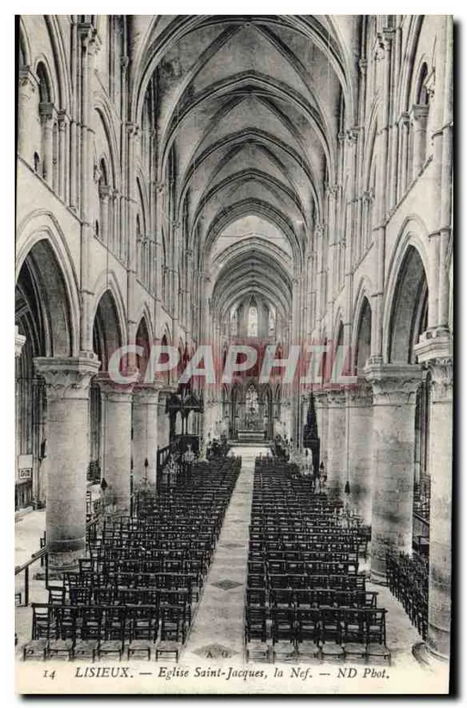 Lisieux — Igreja de São Jacó, a Nave — ND Phot. - Frente