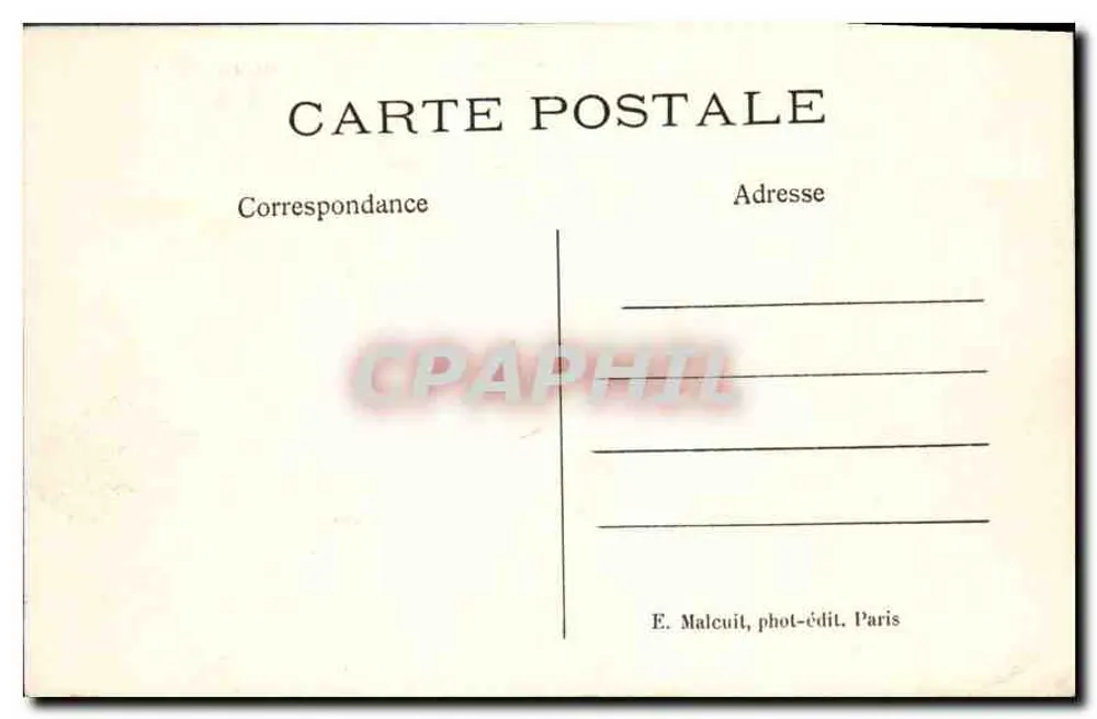 Vincennes — Allgemeiner Blick auf das Polygon vom alten Fort — E. M. - Rückseite