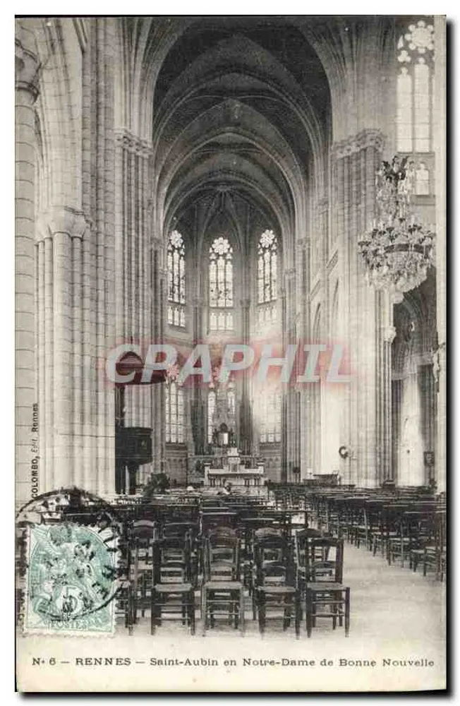 Rennes — Saint-Aubin en Notre-Dame de Bonne Nouvelle — Éd. Colombo, N° 6 - Vorderseite