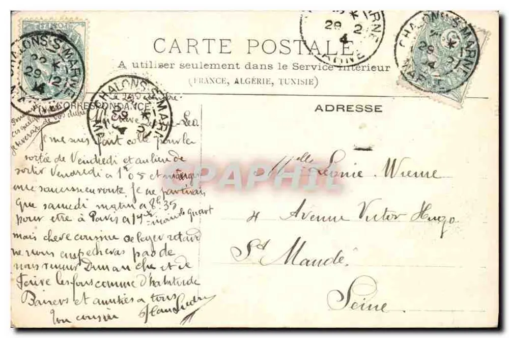 Kirche Notre-Dame de l'Épine in der Nähe von Châlons — Kapelle des Apse — Verlag T. Verlag - Rückseite