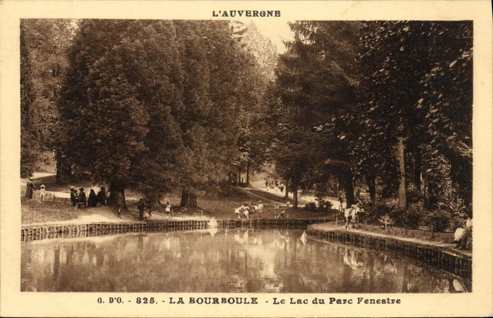 La Bourboule — Der See von Parc Fenestre — G. D'O. - 825 - Vorderseite