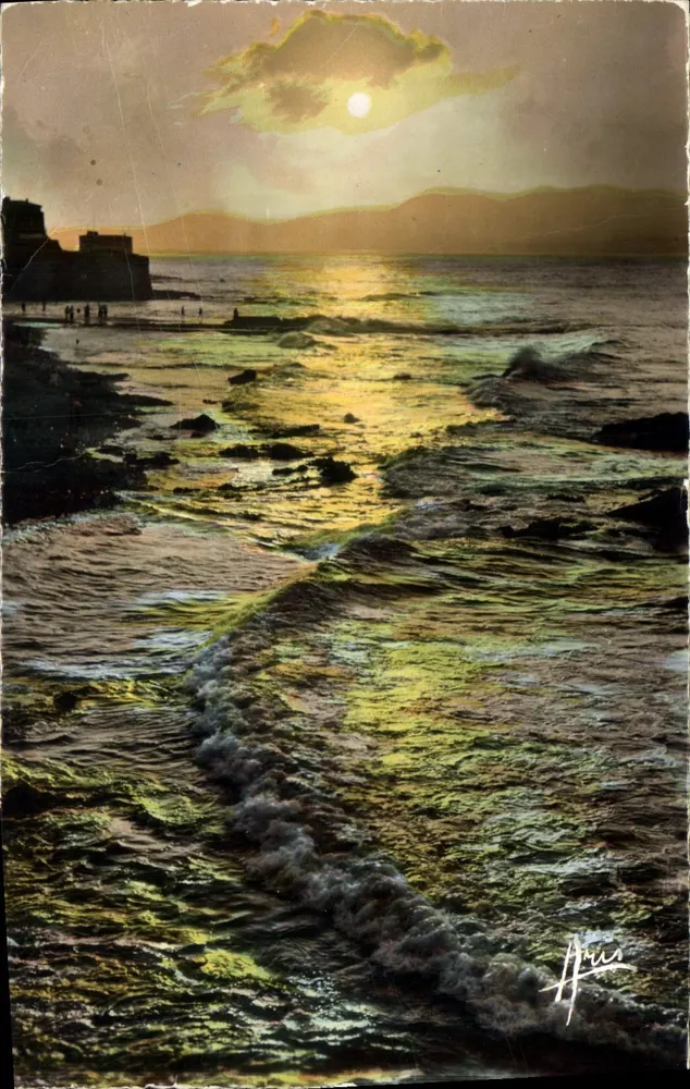 Côte d'Azur — Sonnenuntergang — Editions ARIS, n°1105 - Vorderseite