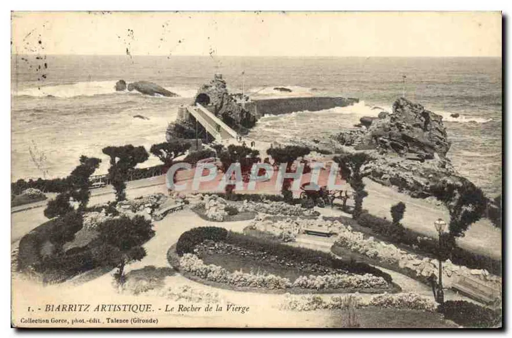 Biarritz Künstlerisch - Der Felsen der Jungfrau — Sammlung Gorce, Foto-Verlag, Talence (Gironde) - Vorderseite