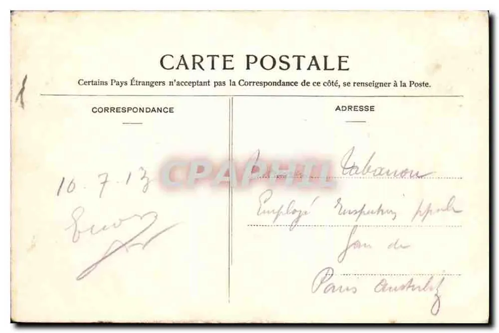 Wald von Fontainebleau — Die Zitternde Felsen (Mont Chauvet) — S. R. 75 - Rückseite