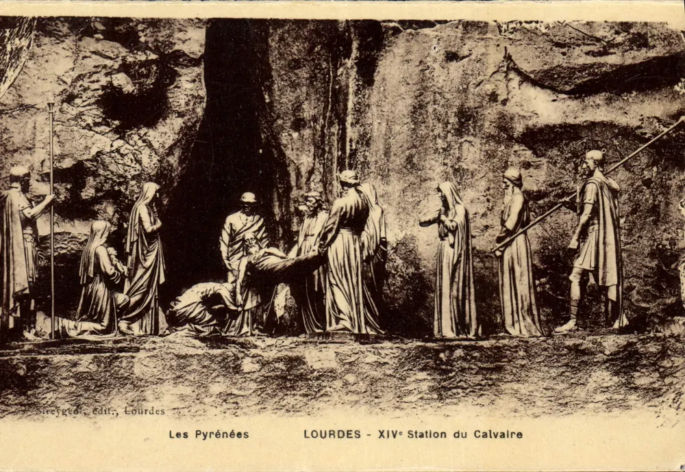 Lourdes - XIV. Station des Kreuzes — Die Pyrenäen — Sireygeol, Verlag, Lourdes - Vorderseite