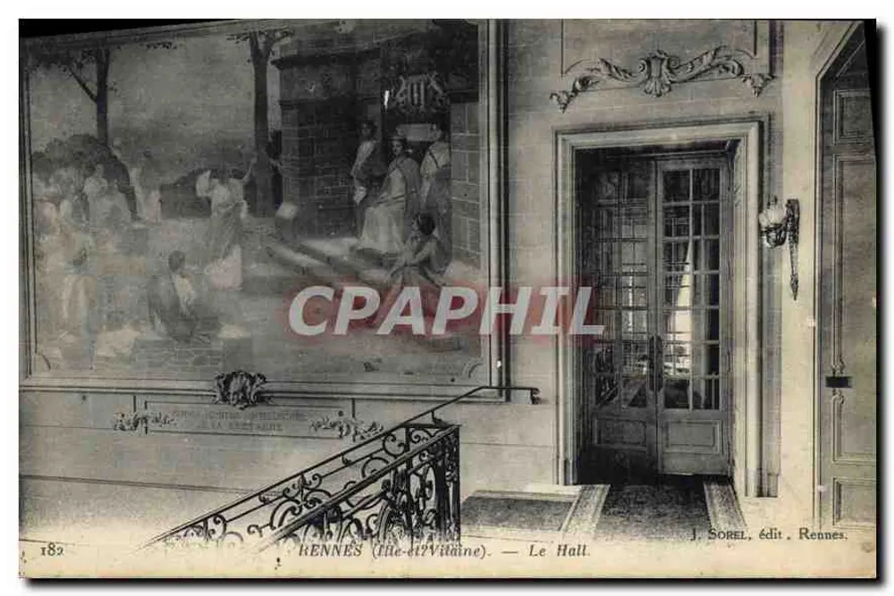 Rennes (Ille-et-Vilaine) — Il Salone — J. Sorel, edit. Rennes - Recto