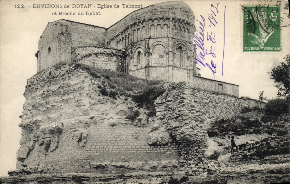 Um Royan: Kirche von Talmont und Brèche du Rebât — Édition Royan, Nr. 122 - Vorderseite