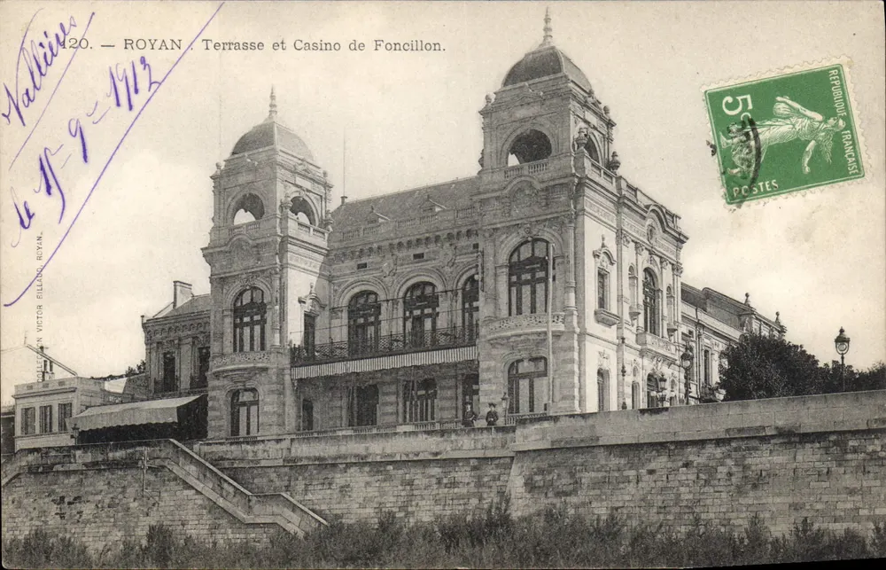Royan — Terrasse und Casino de Foncillon — Victor Billon, Nr. 420 - Vorderseite