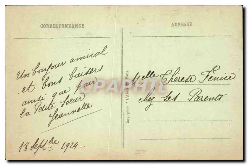 St-GERMAIN-en-LAYE — Schloss (16. Jahrhundert) — Westfassade — Eingang zum Museum — Sitz der österreichischen Delegation bei der Friedenskonferenz vom 10. September 1919 - Rückseite