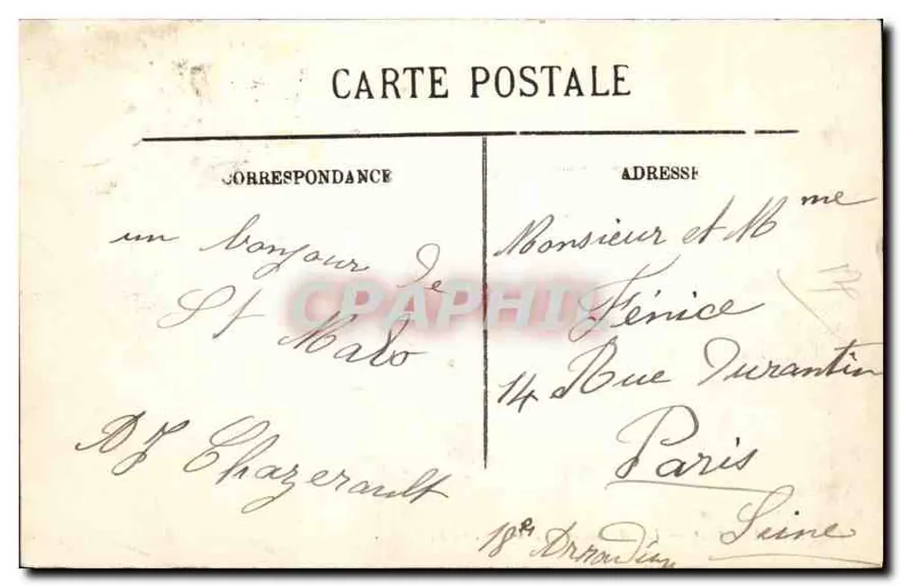 Saint-Malo — Die Bassins und die Mauern — LL. n°16 - Rückseite