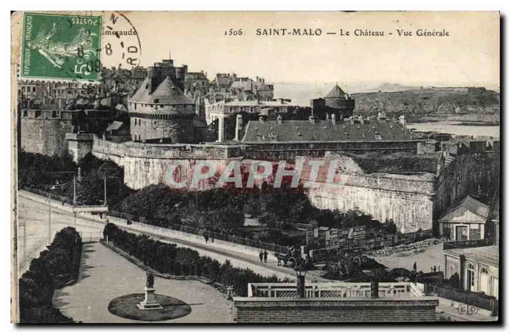 Saint-Malo — O Castelo — Vista Geral — Editor E.D. n°1506 - Frente