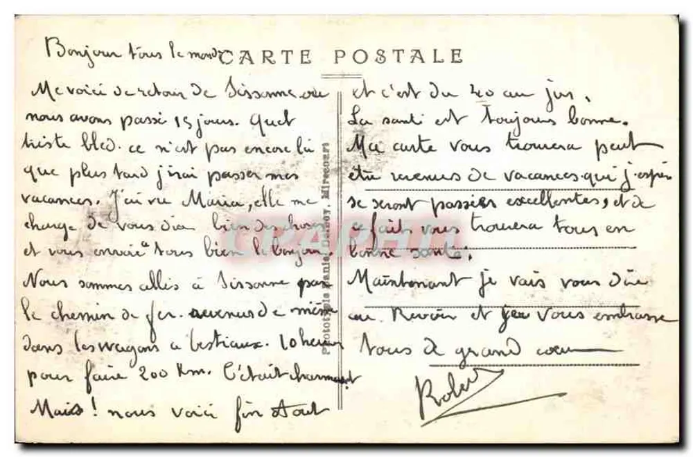 Campo de Sissonne — Vista Geral — Phototypie Mirecourt, n°150 - Verso