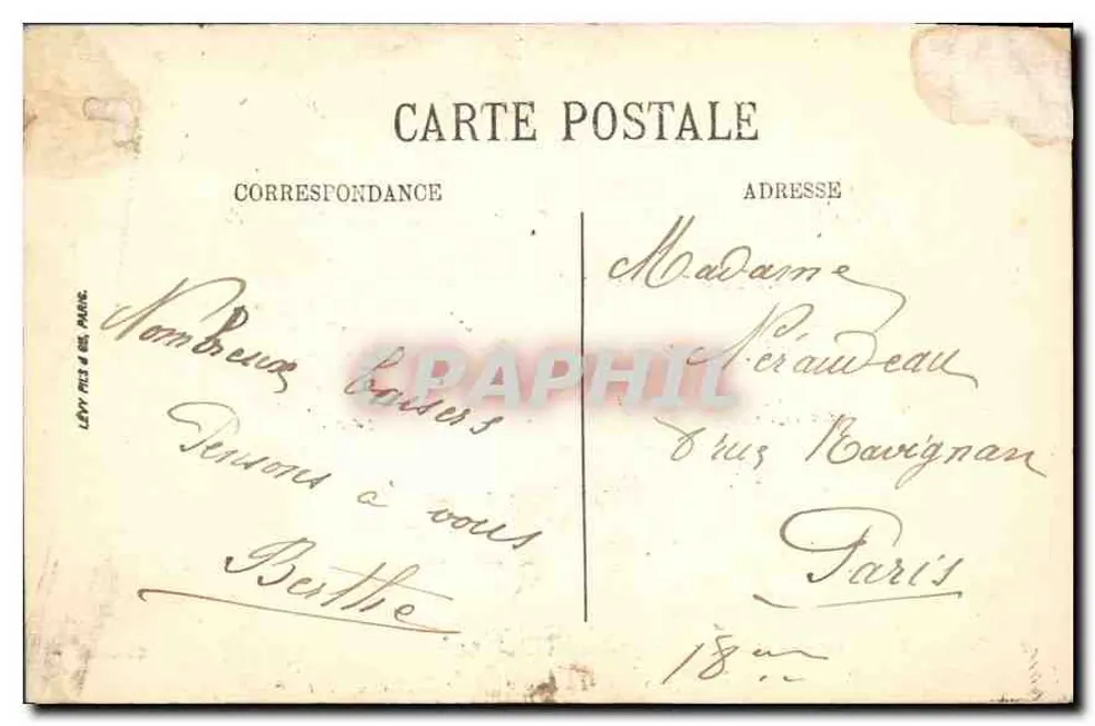 Toulon — Panorama und das Neue Militärkrankenhaus — Selecta - Rückseite