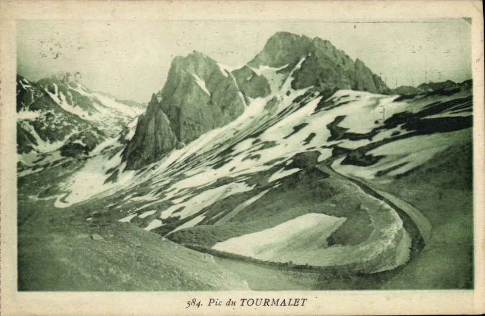 Pic do Tourmalet — vista alpina — série 584, editor não identificado - Frente